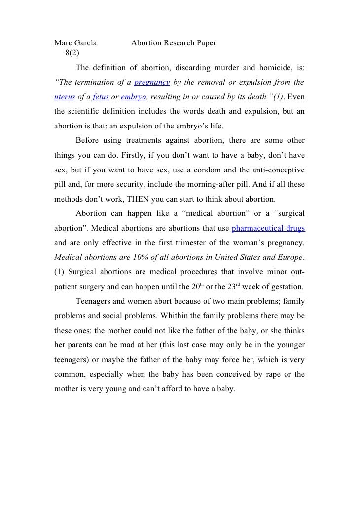 abortion arguments essay